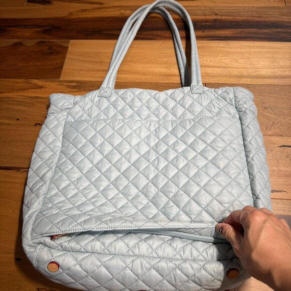 Mz Wallace Large Metro Quatro tote in Silver Blue - Picture 7 of 10